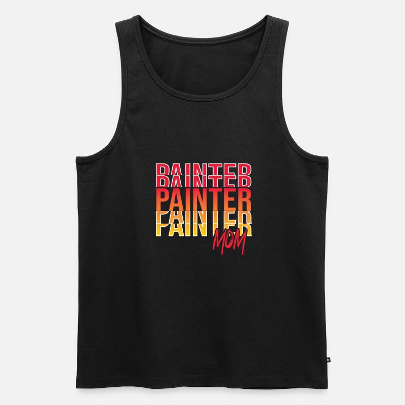 Maler - Männer Premium Bio Tank Top - Schwarz