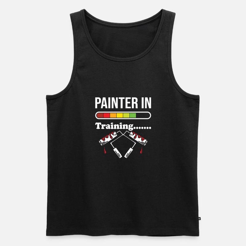 Maler - Männer Premium Bio Tank Top - Schwarz