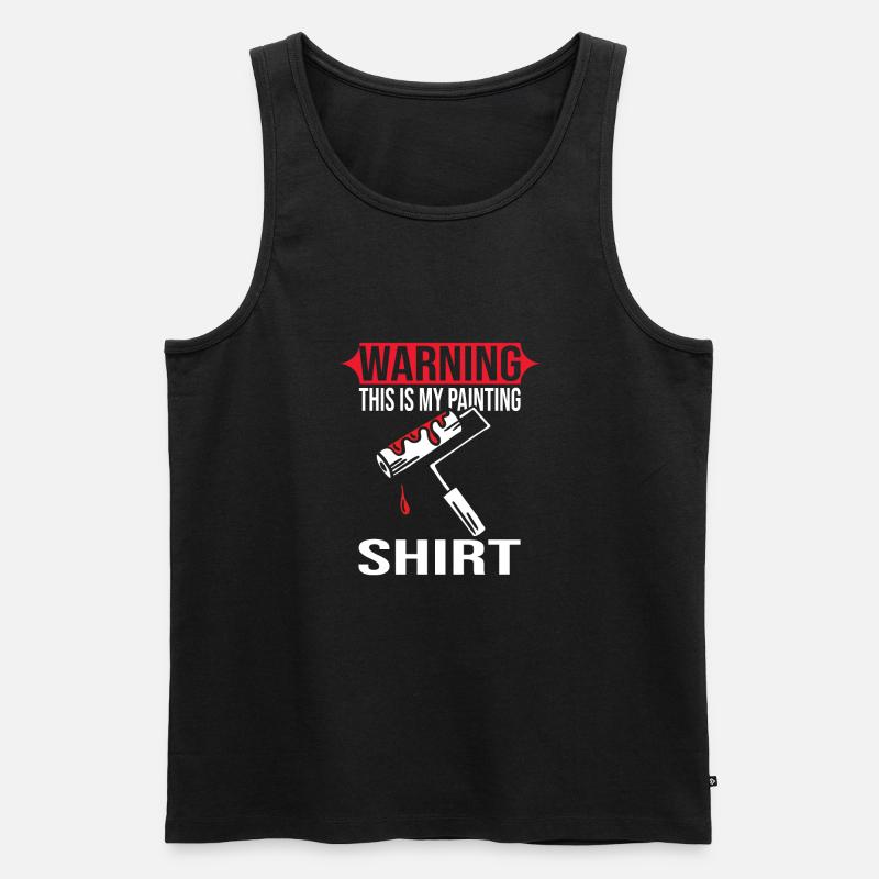 Maler - Männer Premium Bio Tank Top - Schwarz