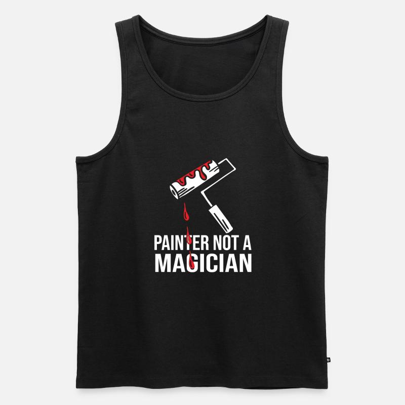 Maler - Männer Premium Bio Tank Top - Schwarz