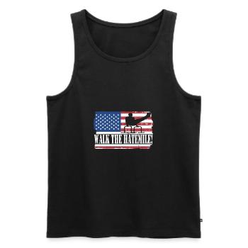 Circuit training - Men's Premium Organic Tank Top - black - Front - AI Model Male 178 light (178cm)