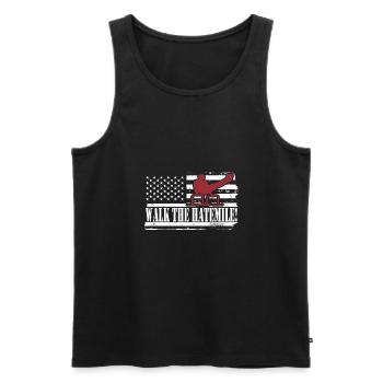 Circuit training - Men's Premium Organic Tank Top - black - Front - AI Model Male 178 light (178cm)