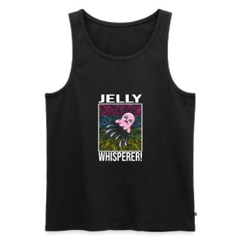 Jelly Whisperer - Men's Premium Organic Tank Top - black - Front - AI Model Male 178 light (178cm)