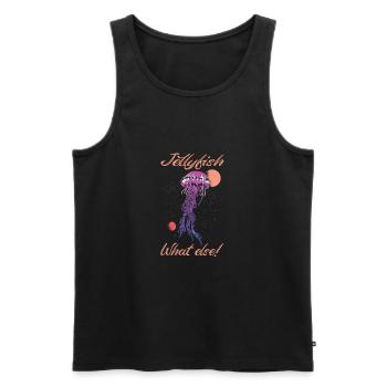 Jelly Whisperer - Men's Premium Organic Tank Top - black - Front - AI Model Male 178 light (178cm)