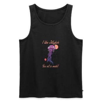 Jelly Whisperer - Men's Premium Organic Tank Top - black - Front - AI Model Male 178 light (178cm)