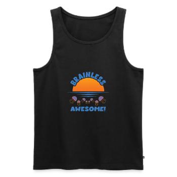 Jelly Whisperer - Men's Premium Organic Tank Top - black - Front - AI Model Male 178 light (178cm)