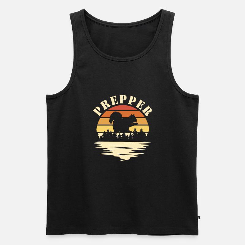 Prepper - Männer Premium Bio Tank Top - Schwarz
