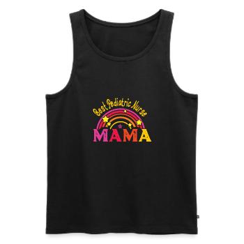 Children's nurse - Men's Premium Organic Tank Top - black - Front - Michal (187cm)