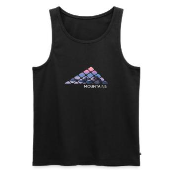 Mountain hiking mountains "mountains" servus alpin summit - Men's Premium Organic Tank Top - black - Front - Michal (187cm)