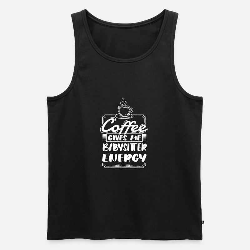 Babysitter - Männer Premium Bio Tank Top - Schwarz