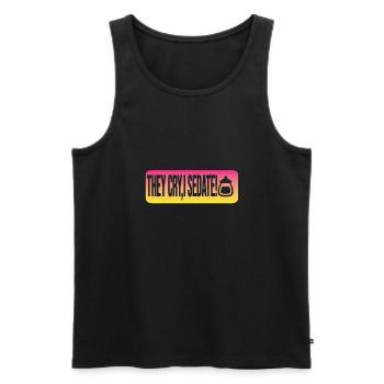Babysitter - Männer Premium Bio Tank Top - Schwarz - Vorne - AI Model Male 178 light (178cm)