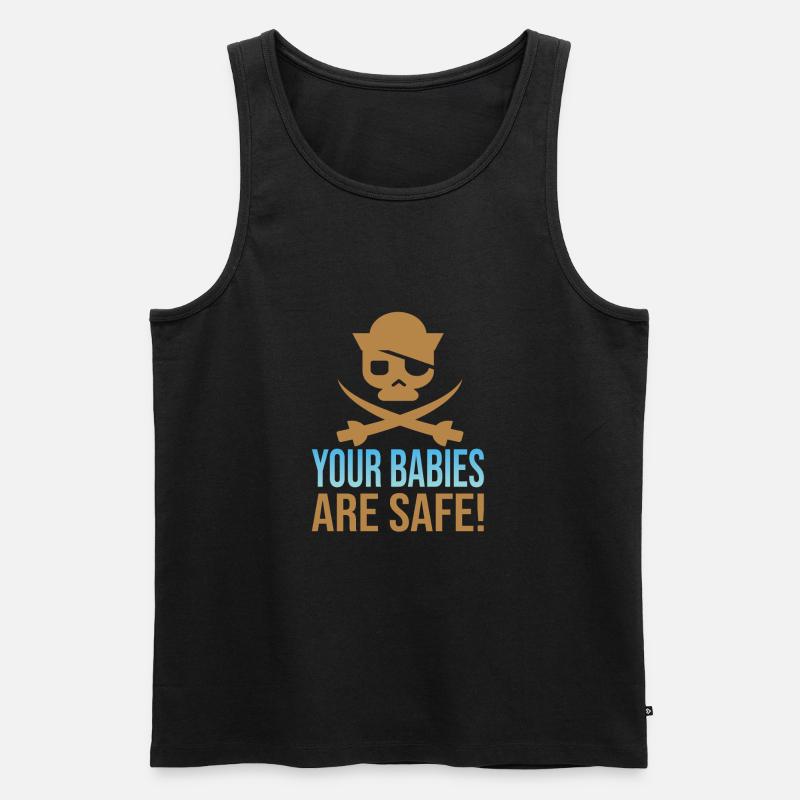 Babysitter - Männer Premium Bio Tank Top - Schwarz
