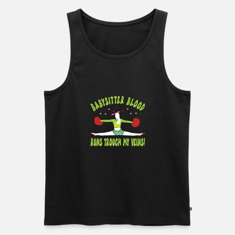 Babysitter - Männer Premium Bio Tank Top - Schwarz