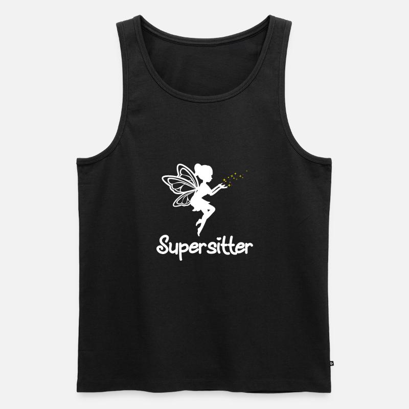 Babysitter - Männer Premium Bio Tank Top - Schwarz