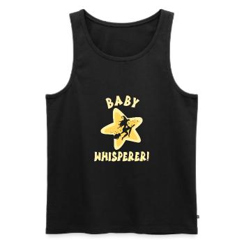 Babysitter - Männer Premium Bio Tank Top - Schwarz - Vorne - AI Model Male 178 light (178cm)