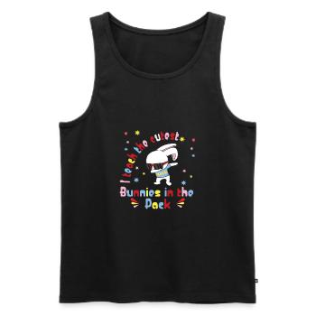 Kindergarten - Männer Premium Bio Tank Top - Schwarz - Vorne - Michal (187cm)