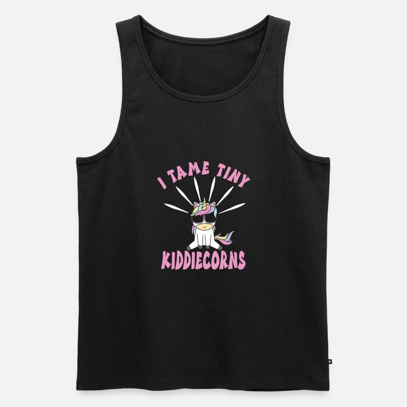 Kindergarten - Männer Premium Bio Tank Top - Schwarz