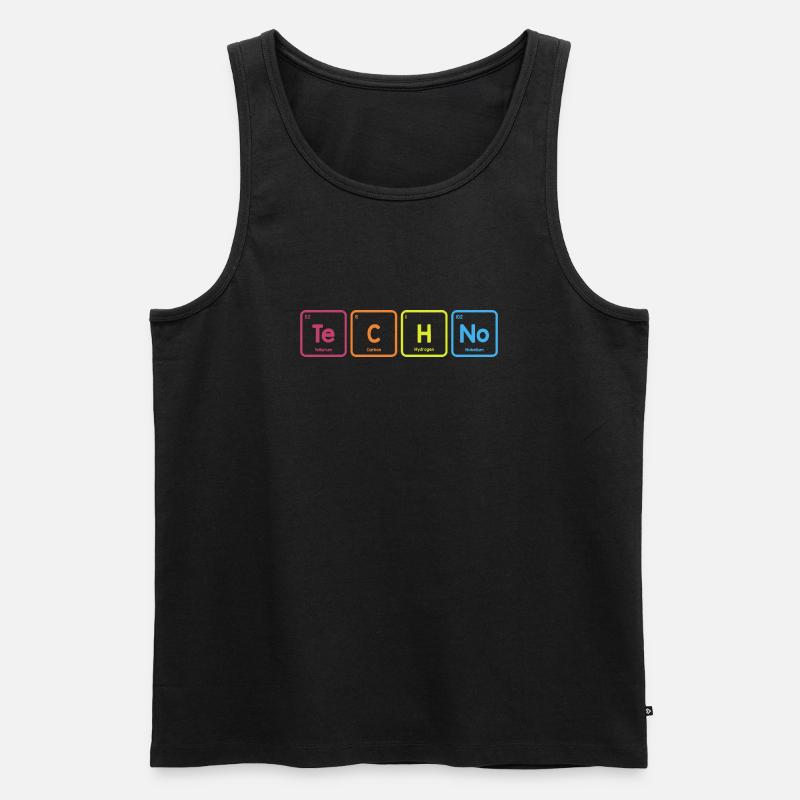Techno-element - Ekologisk premium tanktopp herr - svart