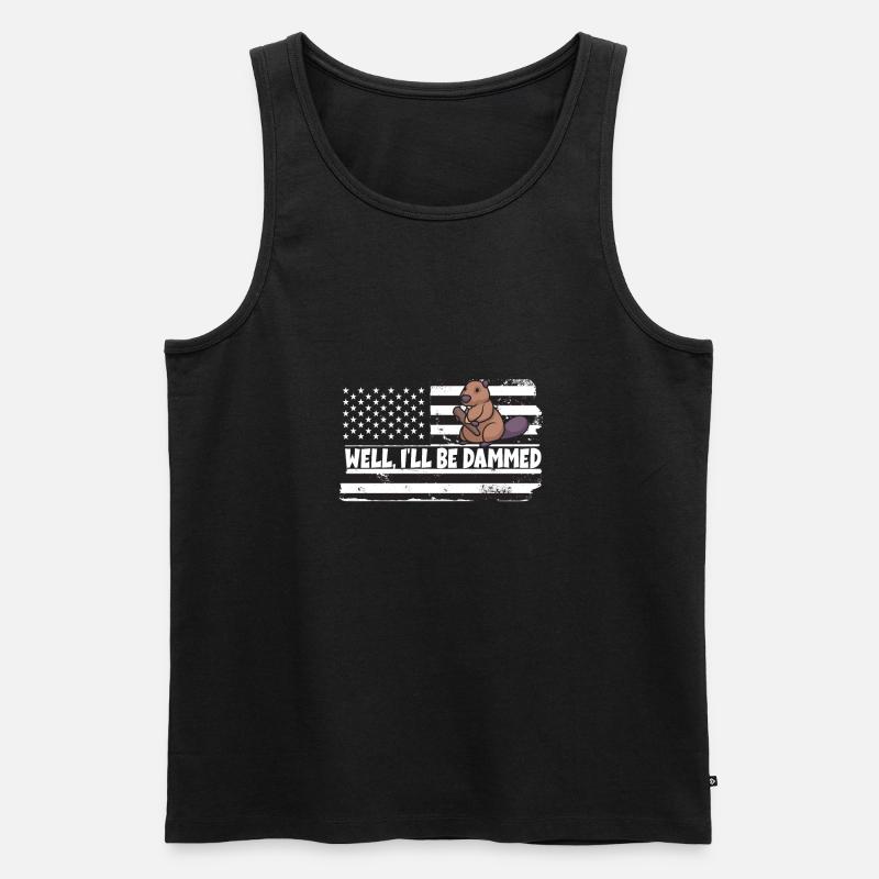 Biber - Männer Premium Bio Tank Top - Schwarz