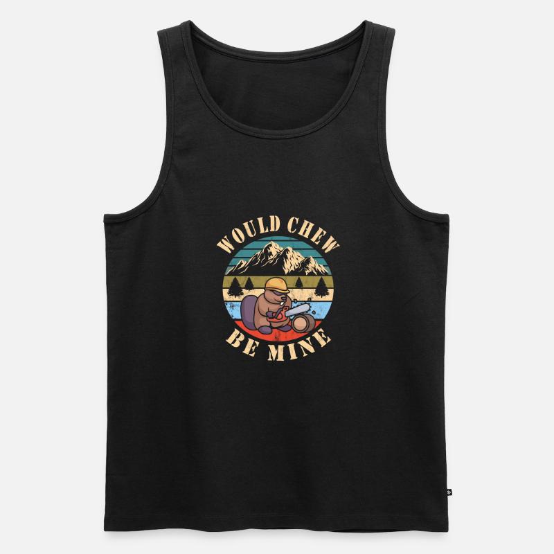 Biber - Männer Premium Bio Tank Top - Schwarz