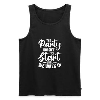 Wedding - Men's Premium Organic Tank Top - black - Front - AI Model Male 178 light (178cm)
