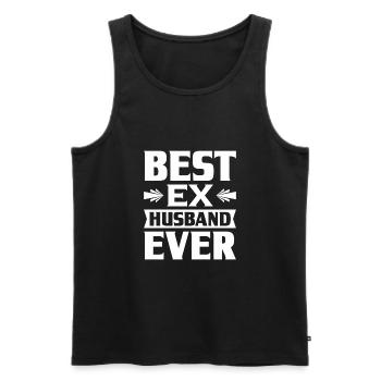Divorce - Men's Premium Organic Tank Top - black - Front - AI Model Male 178 light (178cm)