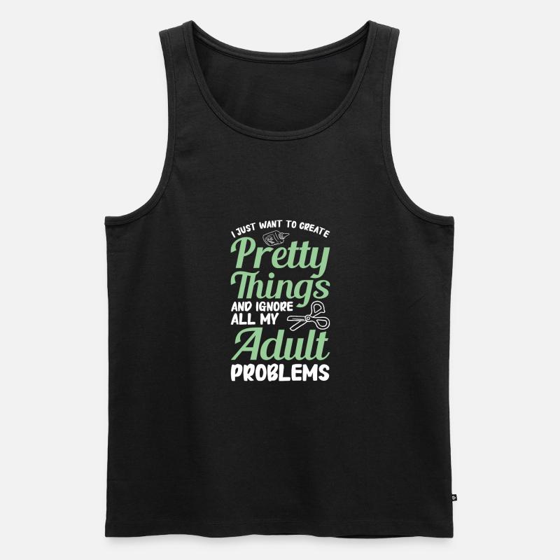 Basteln - Männer Premium Bio Tank Top - Schwarz