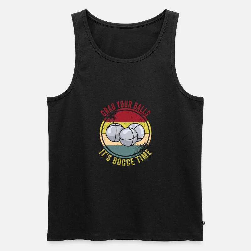 Bocce - Männer Premium Bio Tank Top - Schwarz