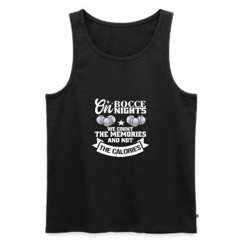 Bocce - Männer Premium Bio Tank Top - Schwarz - Vorne - AI Model Male 178 light (178cm)