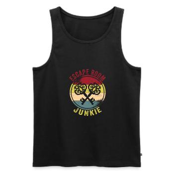 Escape Room - Men's Premium Organic Tank Top - black - Front - Michal (187cm)