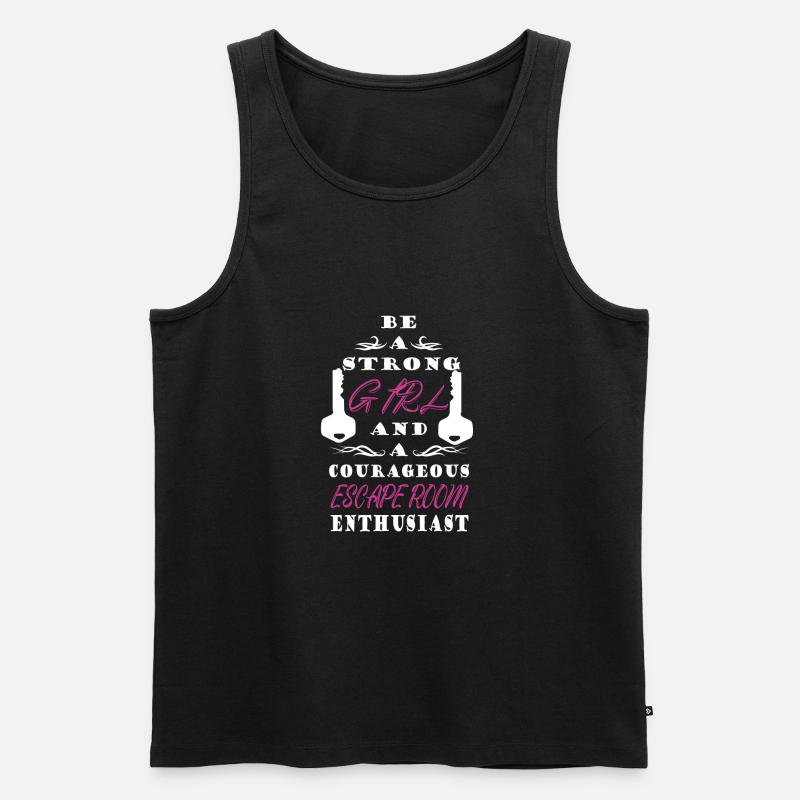 Escape Room - Männer Premium Bio Tank Top - Schwarz