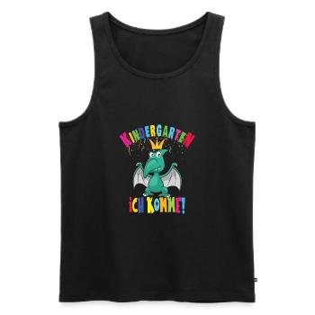 Kindergarten - Männer Premium Bio Tank Top - Schwarz - Vorne - Michal (187cm)