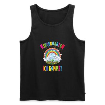 Kindergarten - Männer Premium Bio Tank Top - Schwarz - Vorne - Michal (187cm)