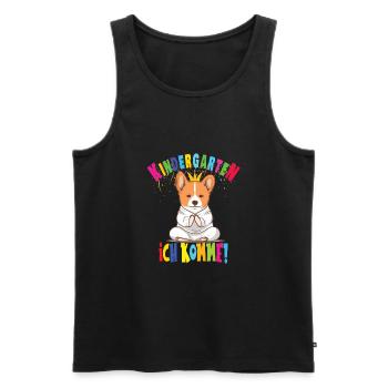 Kindergarten - Männer Premium Bio Tank Top - Schwarz - Vorne - Michal (187cm)