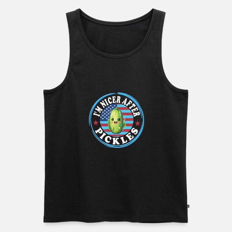 Gurken - Männer Premium Bio Tank Top - Schwarz
