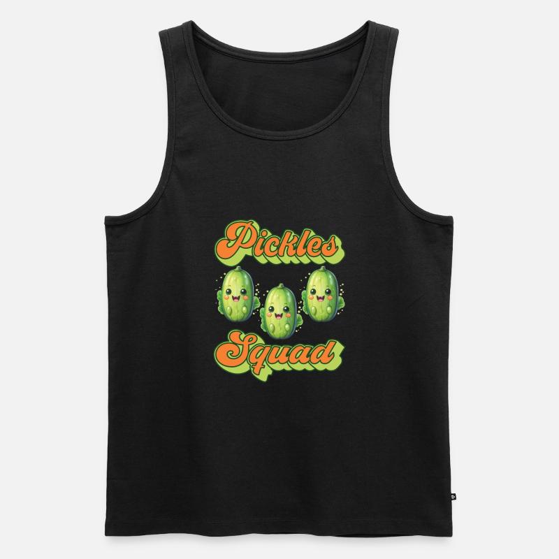 Gurken - Männer Premium Bio Tank Top - Schwarz