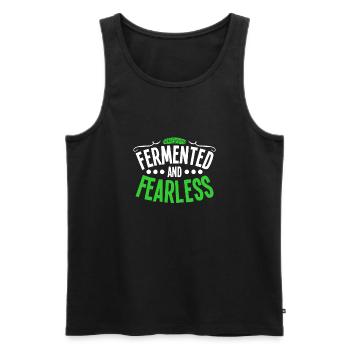 Cucumbers - Men's Premium Organic Tank Top - black - Front - Michal (187cm)