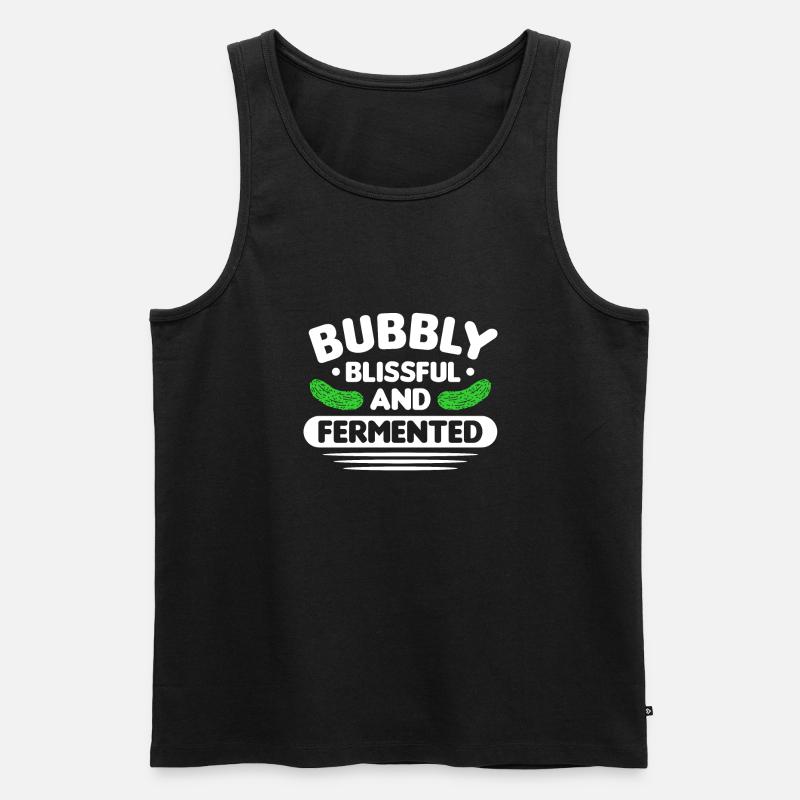 Gurken - Männer Premium Bio Tank Top - Schwarz