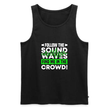 Festival - Men's Premium Organic Tank Top - black - Front - AI Model Male 178 light (178cm)