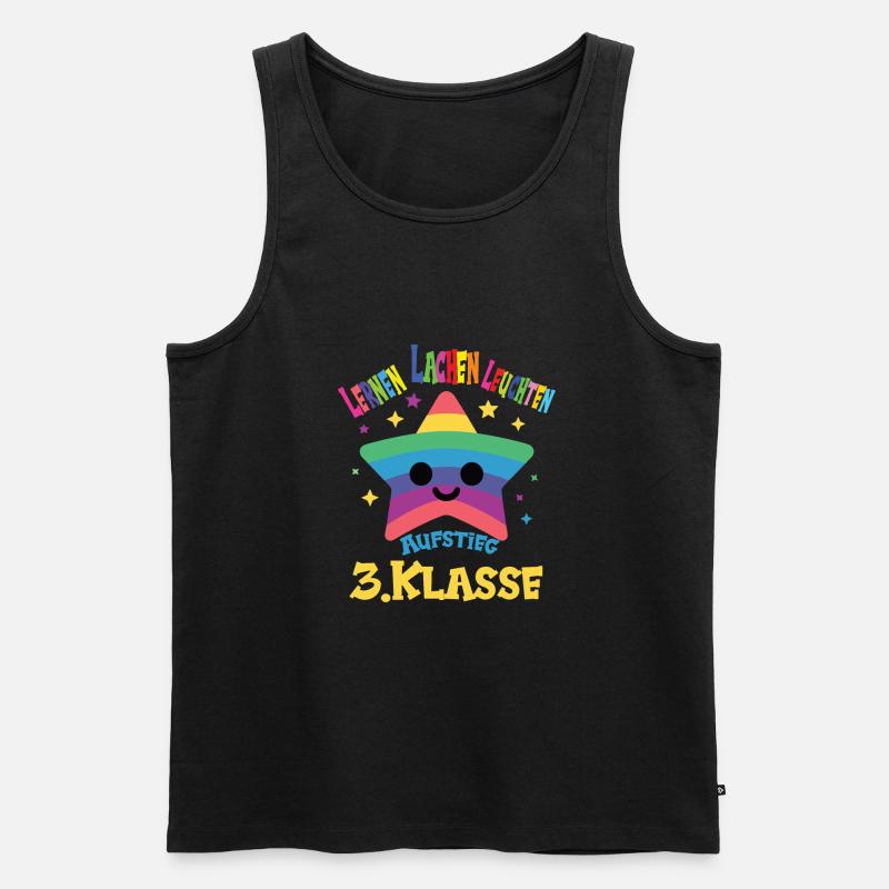 3. Schuljahr - Männer Premium Bio Tank Top - Schwarz
