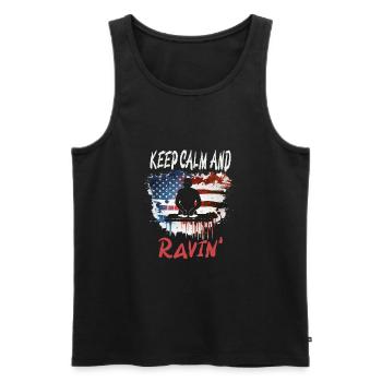 Festival - Men's Premium Organic Tank Top - black - Front - AI Model Male 178 light (178cm)