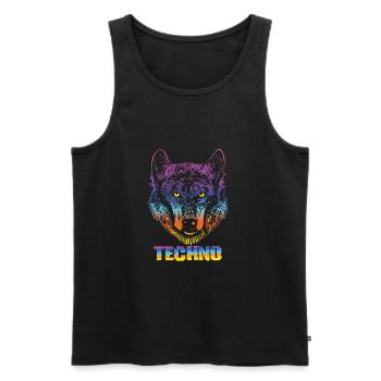 Festival - Men's Premium Organic Tank Top - black - Front - AI Model Male 178 light (178cm)