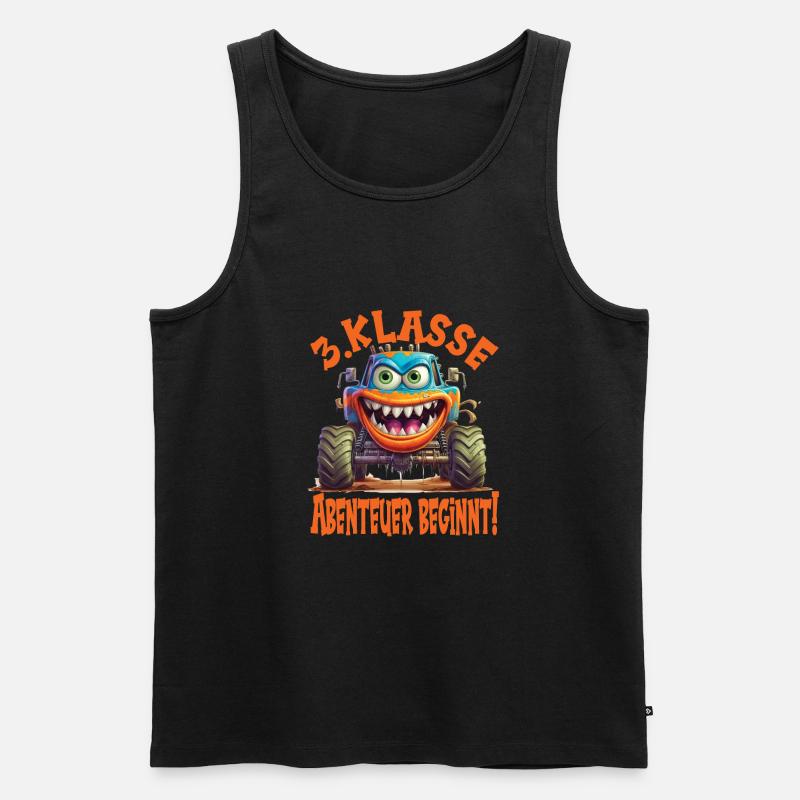 Schuljahr 3 - Männer Premium Bio Tank Top - Schwarz