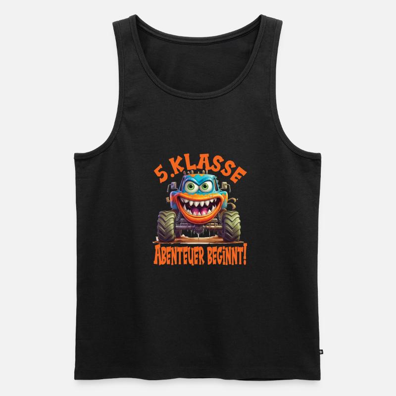 Schuljahr 5 - Männer Premium Bio Tank Top - Schwarz