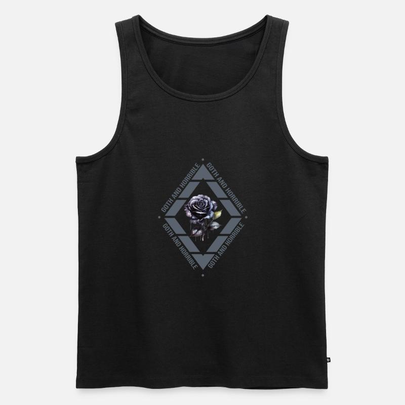 Goth Emo - Männer Premium Bio Tank Top - Schwarz
