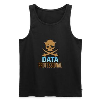 Daten Analytiker Datenschutz Beauftragter - Männer Premium Bio Tank Top - Schwarz - Vorne - AI Model Male 178 light (178cm)
