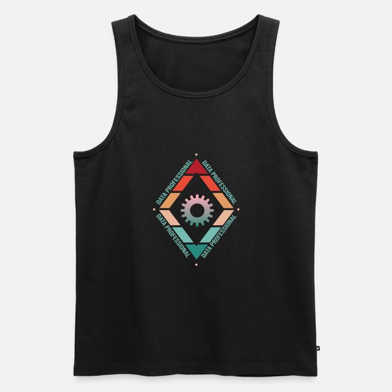 Daten Analytiker Datenschutz Beauftragter - Männer Premium Bio Tank Top - Schwarz