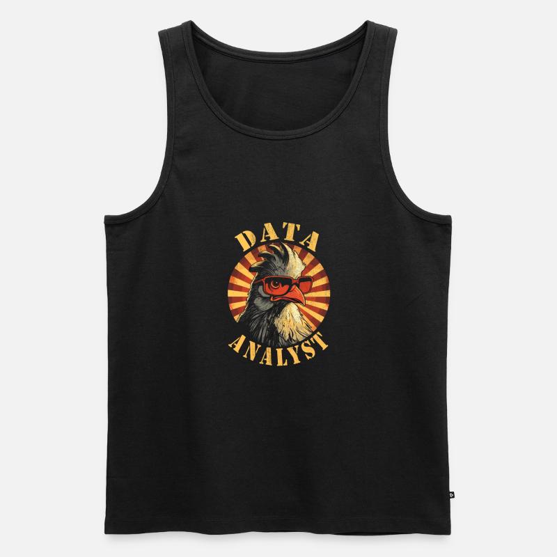 Data Analyst Data Protection Officer - Men's Premium Organic Tank Top - black