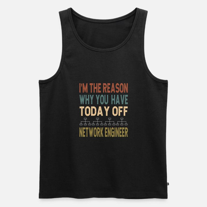 Network Engineer - Männer Premium Bio Tank Top - Schwarz