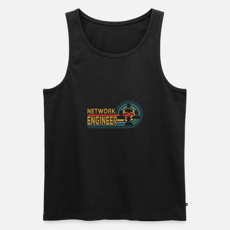 Network Engineer - Männer Premium Bio Tank Top - Schwarz